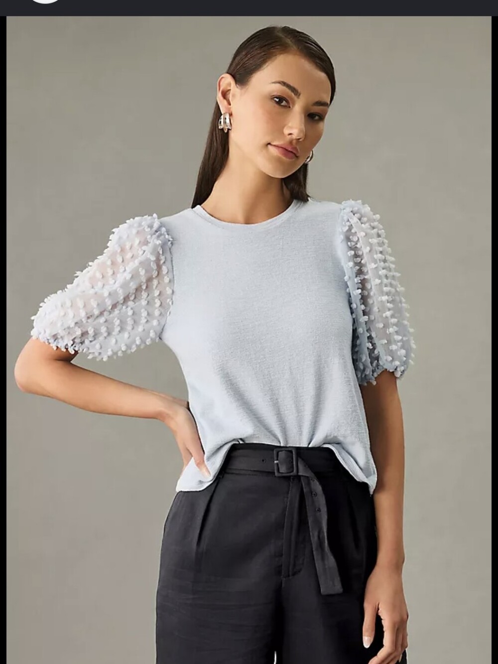 Anthropologie Maeve Woven Puff-Sleeve Top | Size Medium - Picture 5 of 8